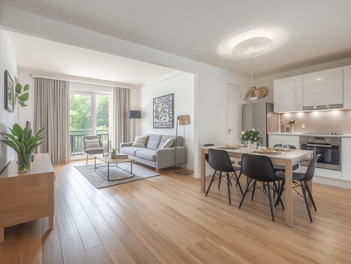 Appartement meublé moderne en France, illustration d’un investissement locatif LMNP et de ses avantages fiscaux.